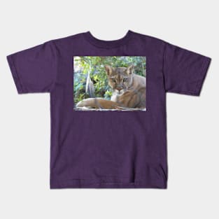 Female Mountain Lion Kids T-Shirt